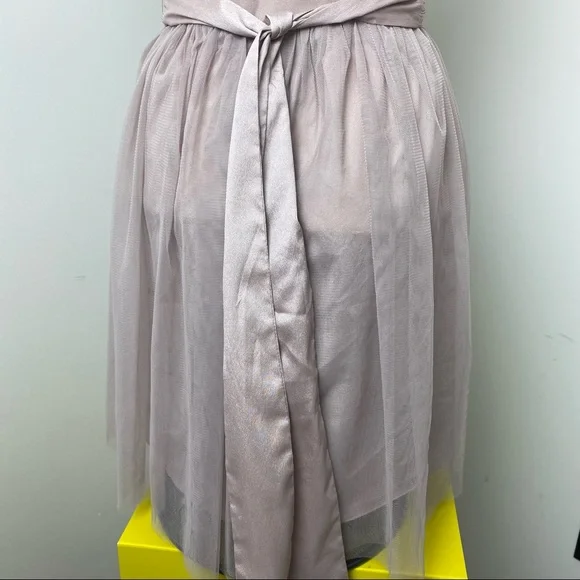 A’Reve Light Lilac Chiffon Floral Lace Dress Sz S - Picture 6 of 11